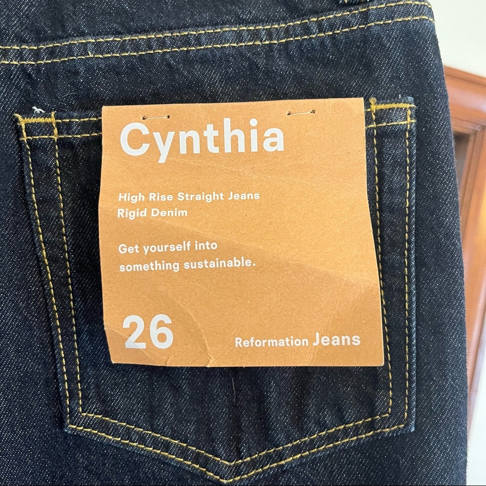 Reformation Cynthia High Rise Straight Jeans